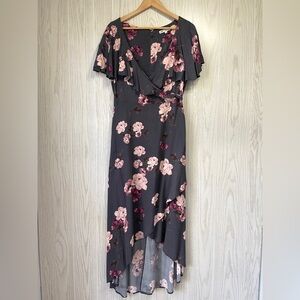 Jolt Maxi Dress - Floral Faux Wrap (Size Large) - NWOT